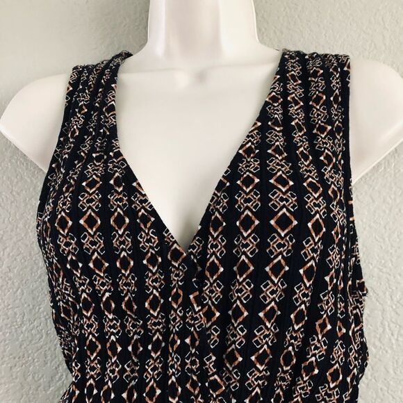 Forever 21 Diamond Printed Shorts Romper Jumper S - Picture 3 of 6